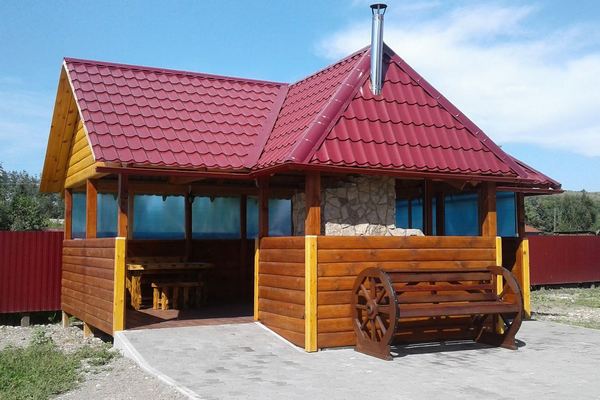 Беседка с очагом